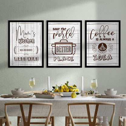 Framed Posters For Kitchen Restaurant & Bar Wall Decor-Kotart