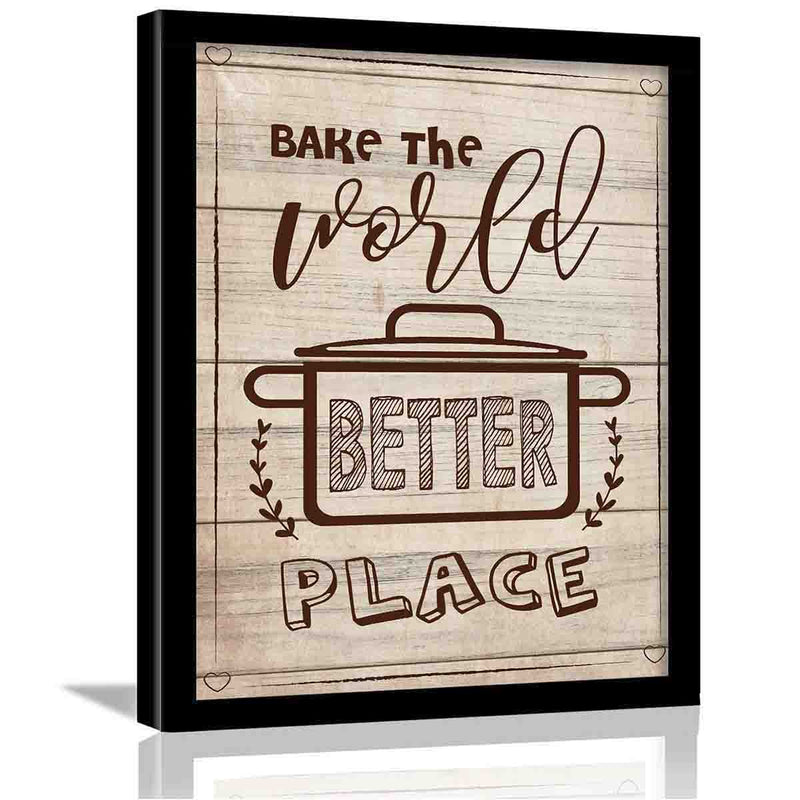 Framed Posters for Restaurant Kitchen Cafe Wall Decor - Cafe Quotes Poster-Kotart