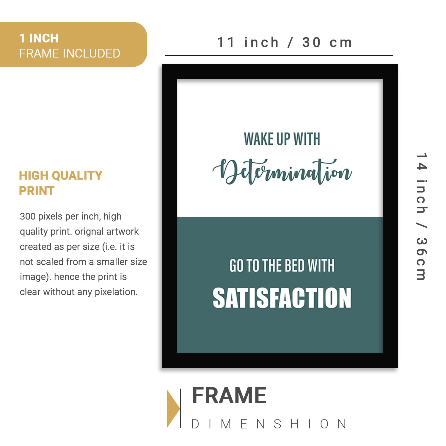 Framed Quotes Posters for Home and Office Wall Decor-Kotart