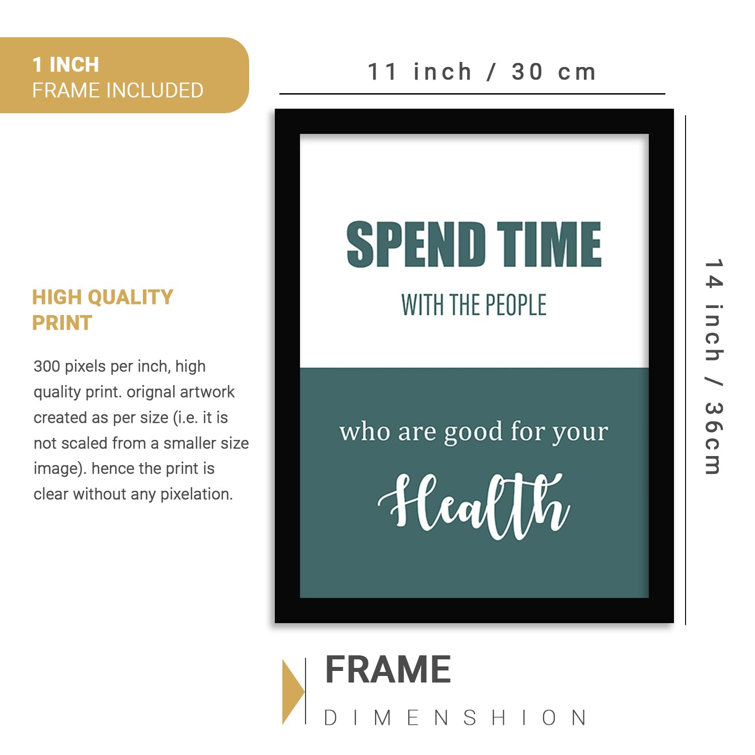 Framed Quotes Posters for Wall Decor-Kotart