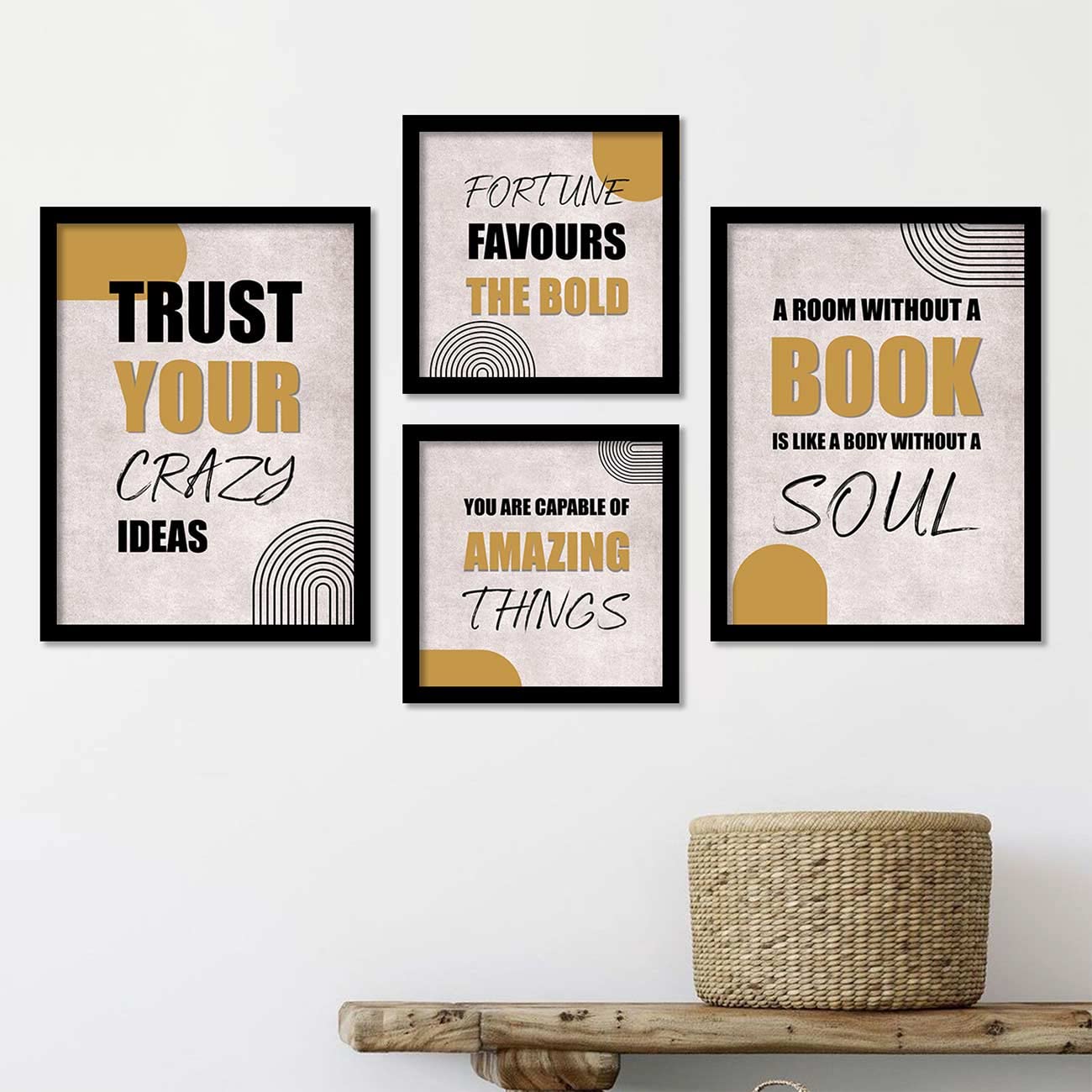 Framed Quotes Posters for Wall Decor-Kotart