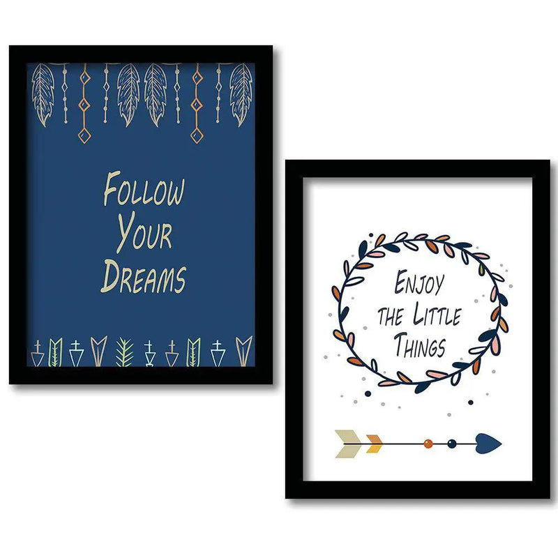 Framed Quotes for a Positive Space by Kotart store