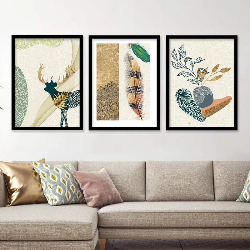 Framed Wall Posters / Prints for Bedroom with Frame by Kotart store