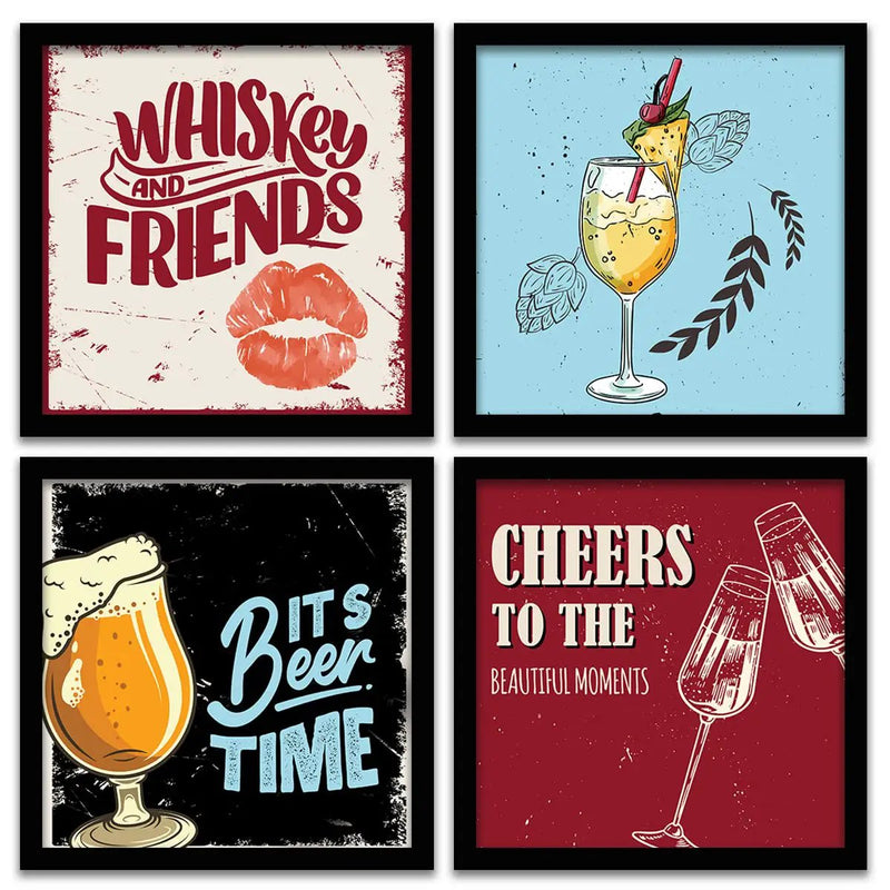 Framed Wall Posters for Bar Kitchen Restaurant Wall Decor-Kotart