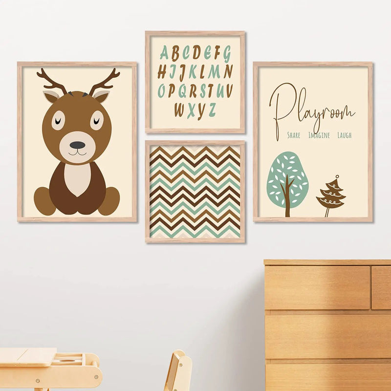 Fun Wall Decor for Kids - Set of 4-Kotart