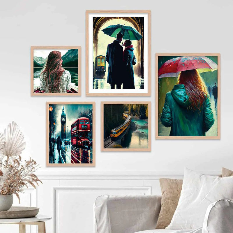 Gallery Wall Art / Posters / Prints with Frame by Kotart