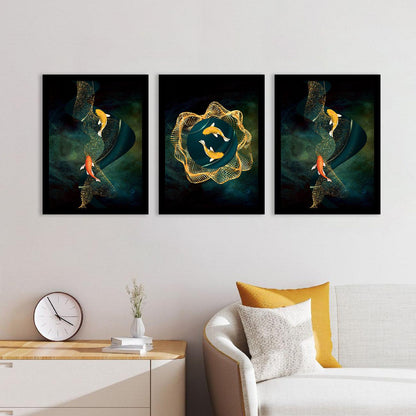 Golden Modern Art: A Timeless Addition to Your Home or Office-Kotart