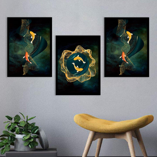 Golden Modern Art: A Timeless Addition to Your Home or Office-Kotart