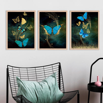 Golden Wall Art Sets - Modern Art for a Touch of Class-Kotart