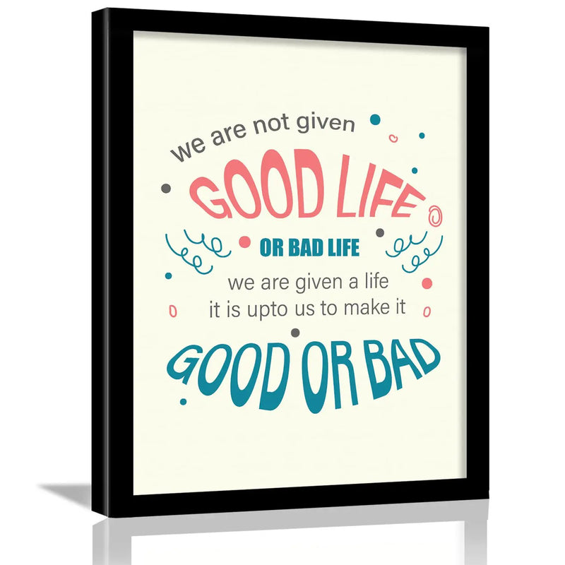 Good Life Motivational Quotes for Positive Energy by Kotart store