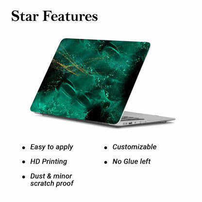 Green Marble Print Laptop Decal Upto 15.6 inch-Kotart