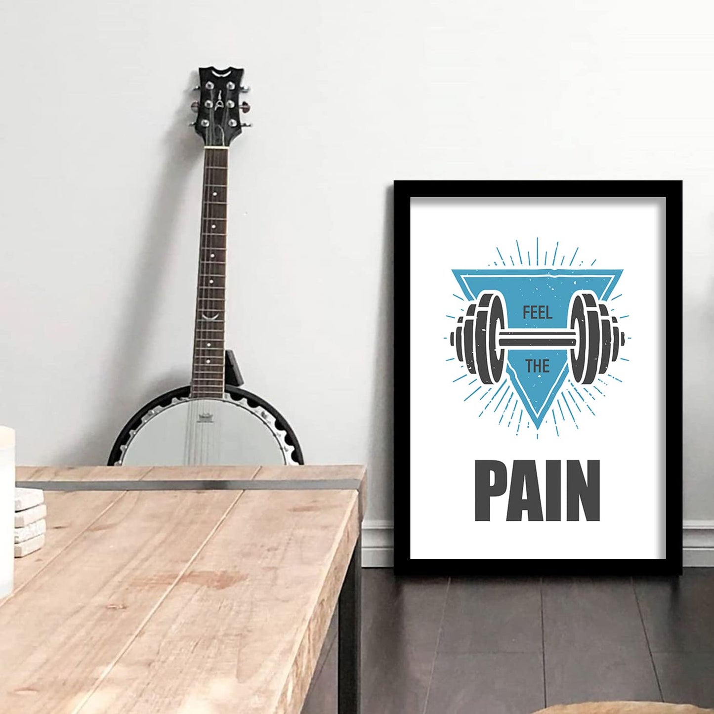 Gym Wall Poster with Frame for Wall Decor-Kotart