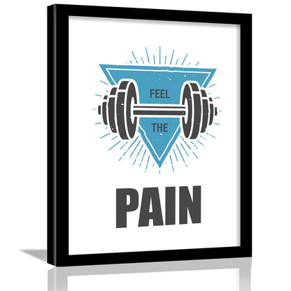 Gym Wall Poster with Frame for Wall Decor-Kotart