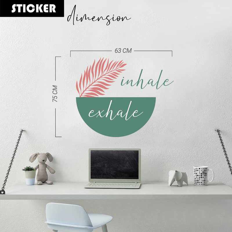Inhale Exhale Vinyl Wall Decals for Home and Yoga Studio Wall Decor-Kotart