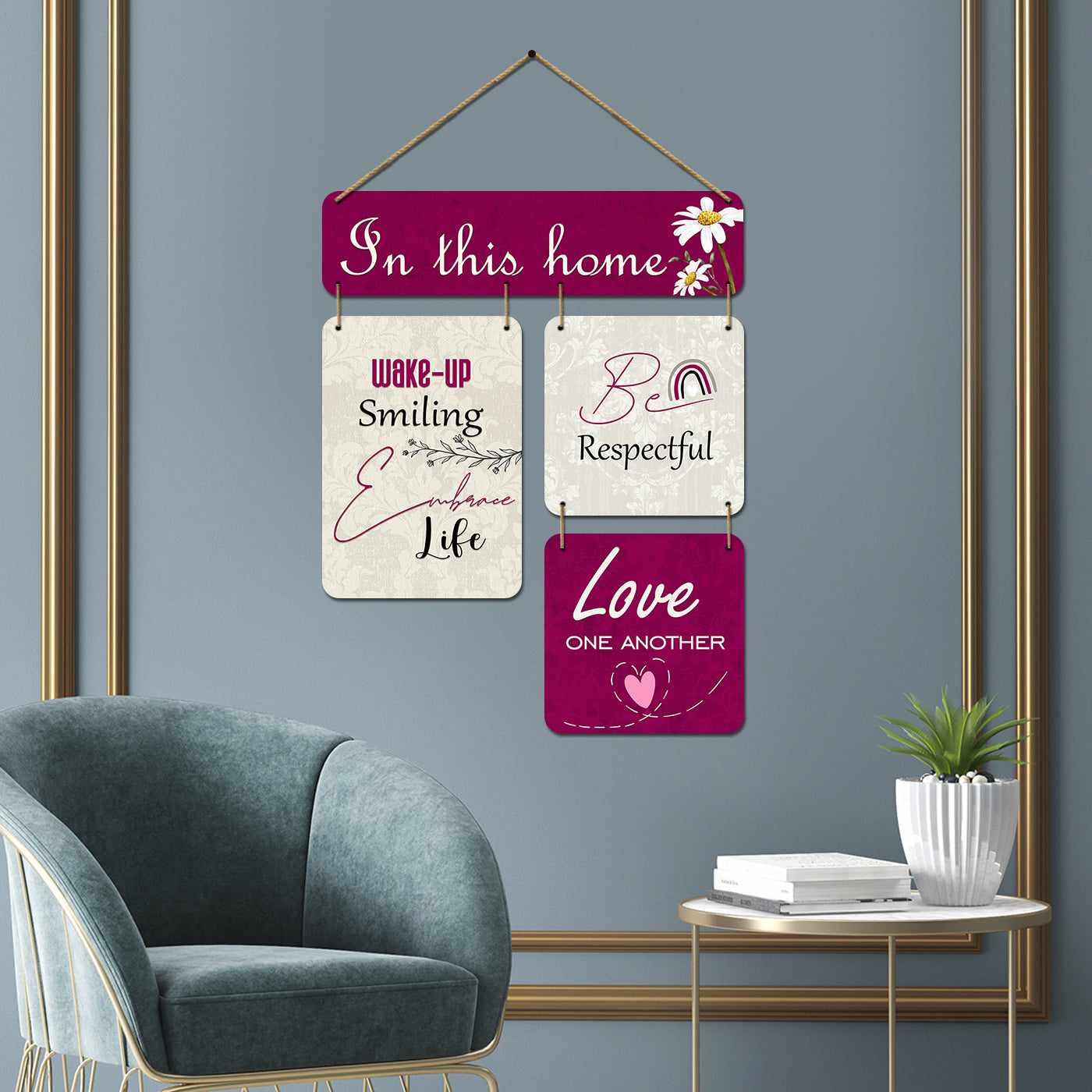 Inspirational Quotes MDF Wood Wall Hanging - MDF Wall Hangings for Liv