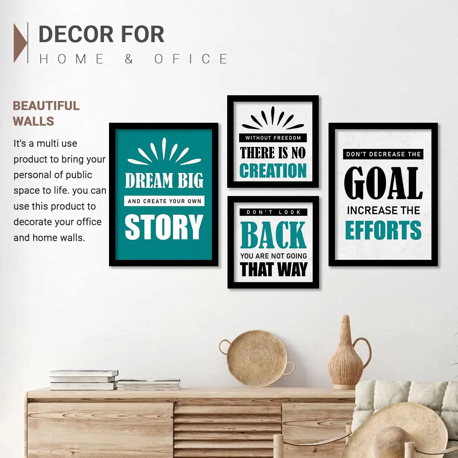 Frame Sticker Quotes Inspirational Quotes Wall Frames – Kotart