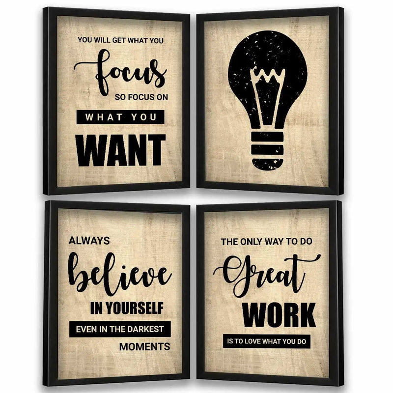Inspirational Quotes Wall Frames by Kotart store