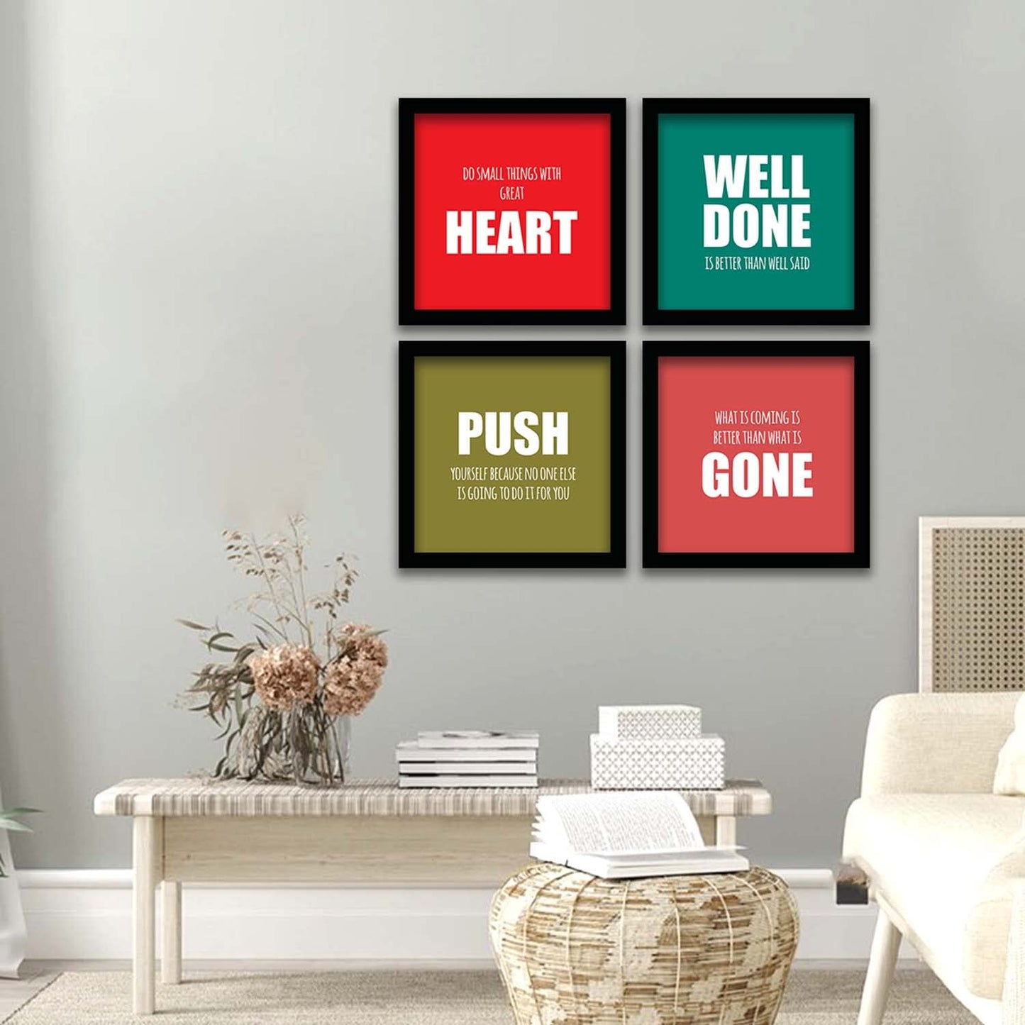 Inspirational Quotes Wall Posters with Frame-Kotart