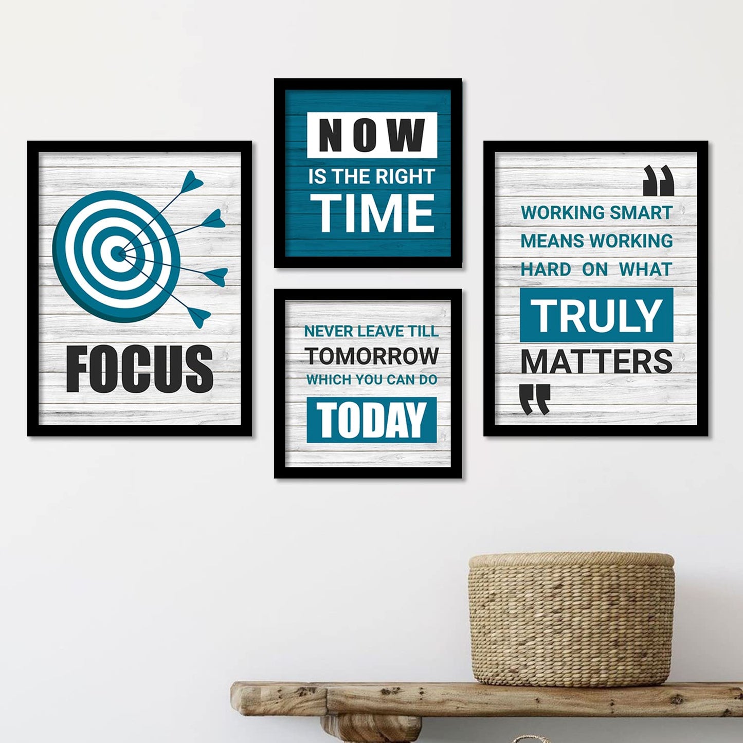 Inspirational Quotes Wall Posters with Frame-Kotart