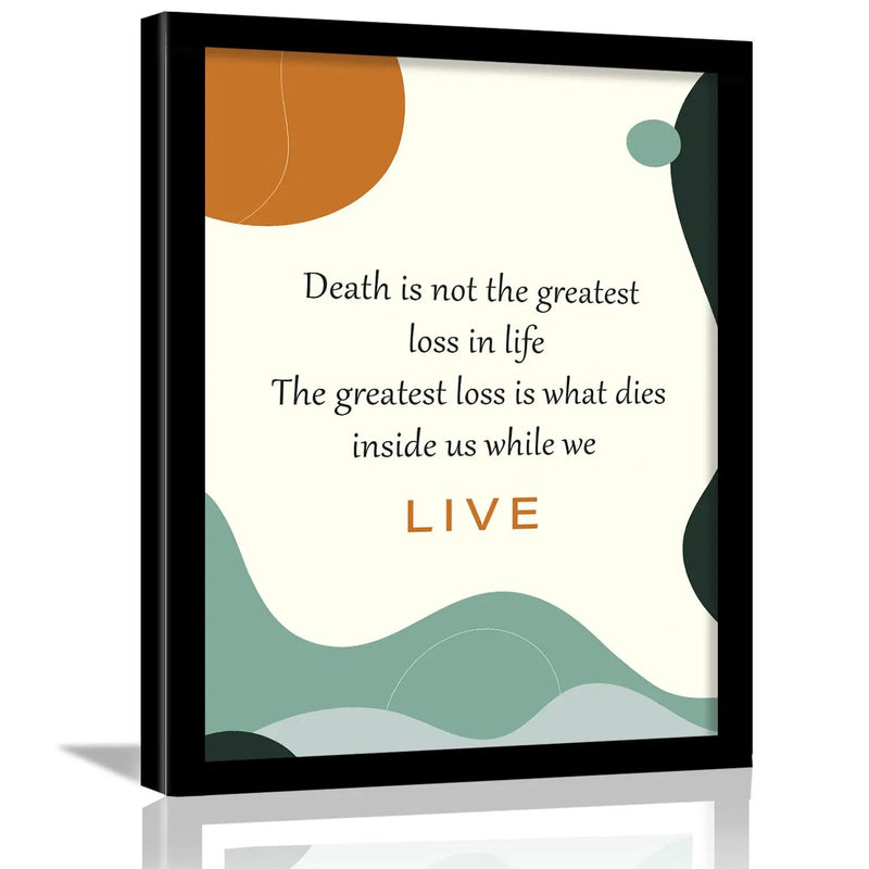 Inspirational Quotes Wall Posters with Frame for Home Wall Decor by Kotart store