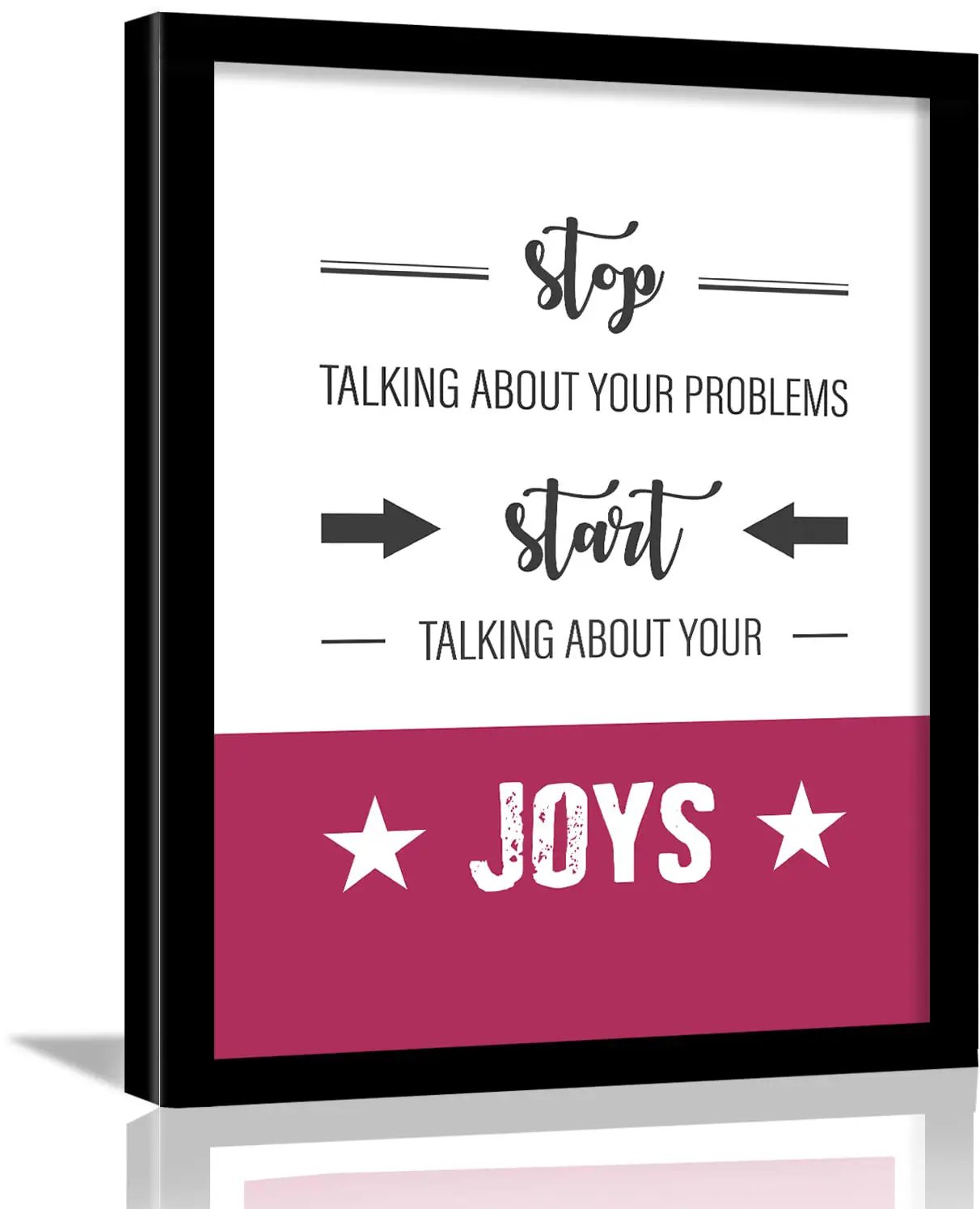 Inspirational Quotes Wall Posters with Frame for Home and Office Decor-Kotart