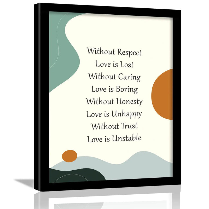 Inspirational Quotes Wall Posters with Frame for Home and Office Wall Decor-Kotart