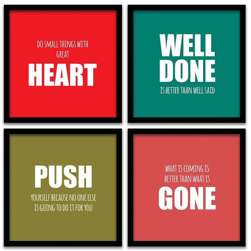 Inspirational Quotes Wall Posters with Frame-Kotart