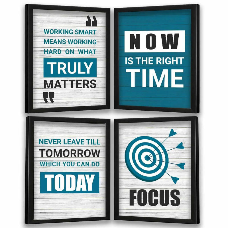 Inspirational Quotes Wall Posters with Frame by Kotart store