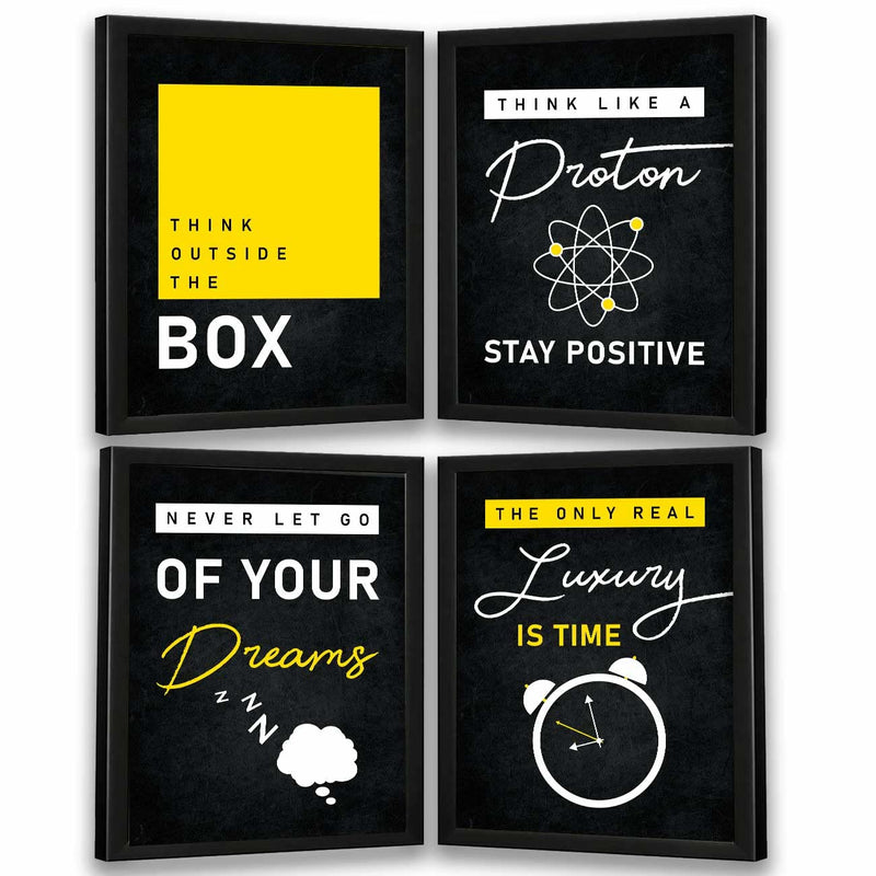 Inspirational Quotes Wall Posters with Frame by Kotart store