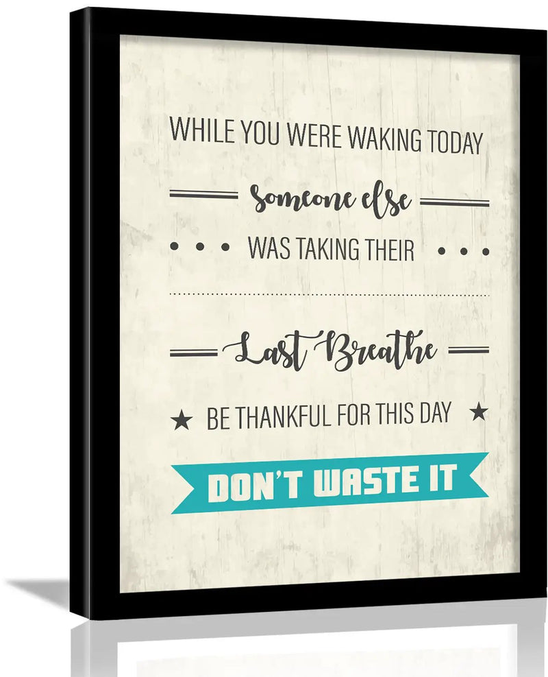 Inspirational Quotes Wall Posters with Frame by Kotart store