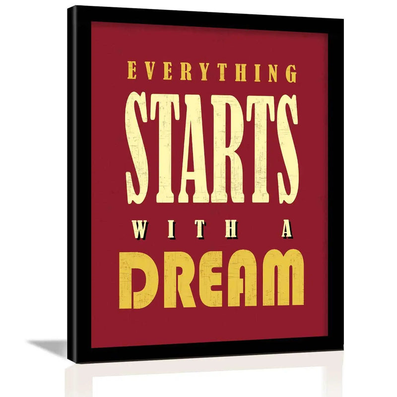 Inspiring Quotes Framed Posters for Walls by Kotart store