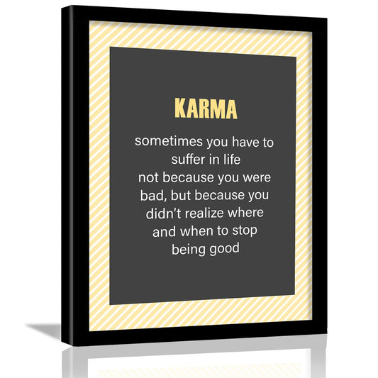 Karma Quotes Frame for Wall Decor-Kotart