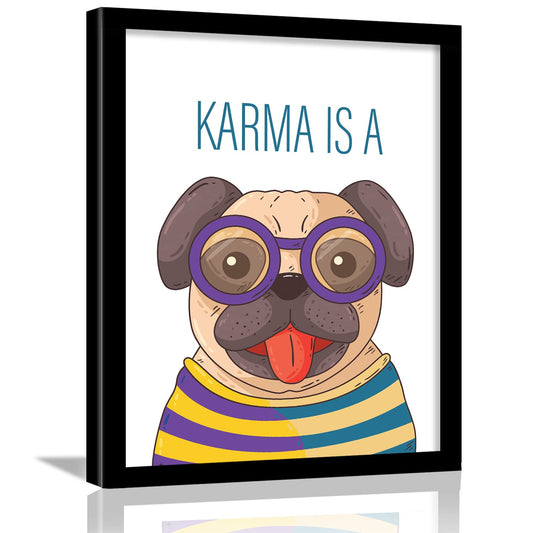 Karma Quotes Wall Posters with Frame for Home and Office Decor-Kotart