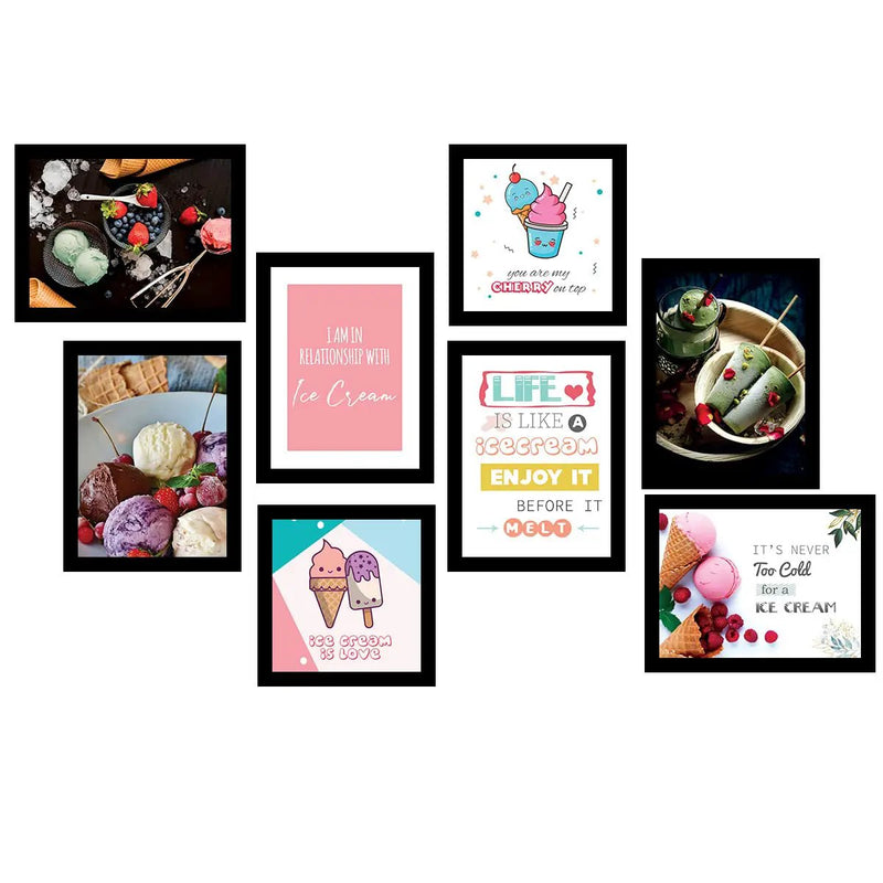 Kitchen Quotes Framed Wall Posters with Frame-Kotart