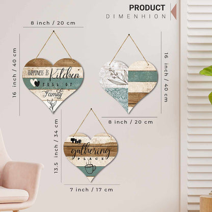 Kitchen Sign MDF Wood Wall Hanging for Kitchen and Restaurant Wall Decor-Kotart