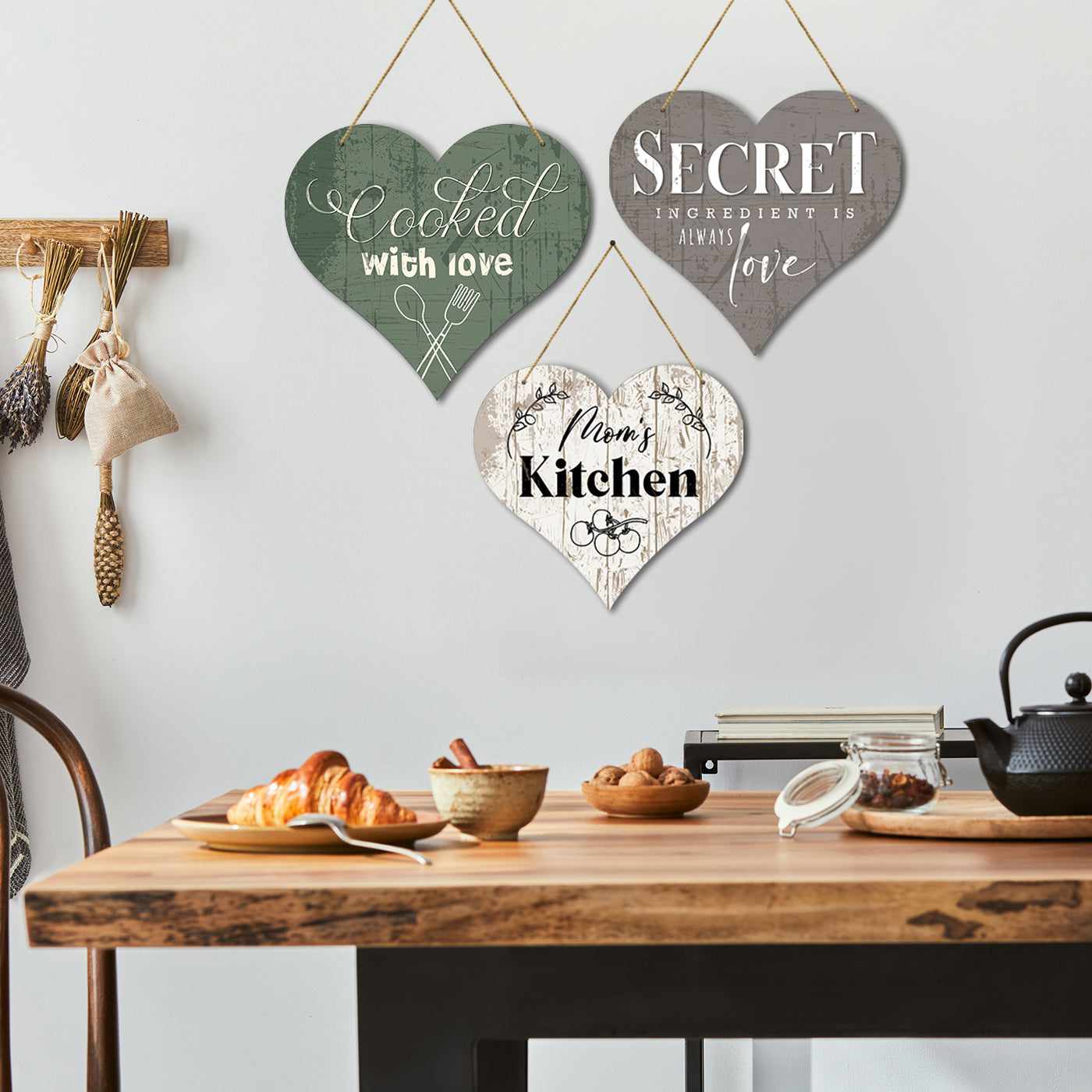 Kitchen Sign MDF Wood Wall Hanging for Kitchen and Restaurant Wall Dec -  Kotart