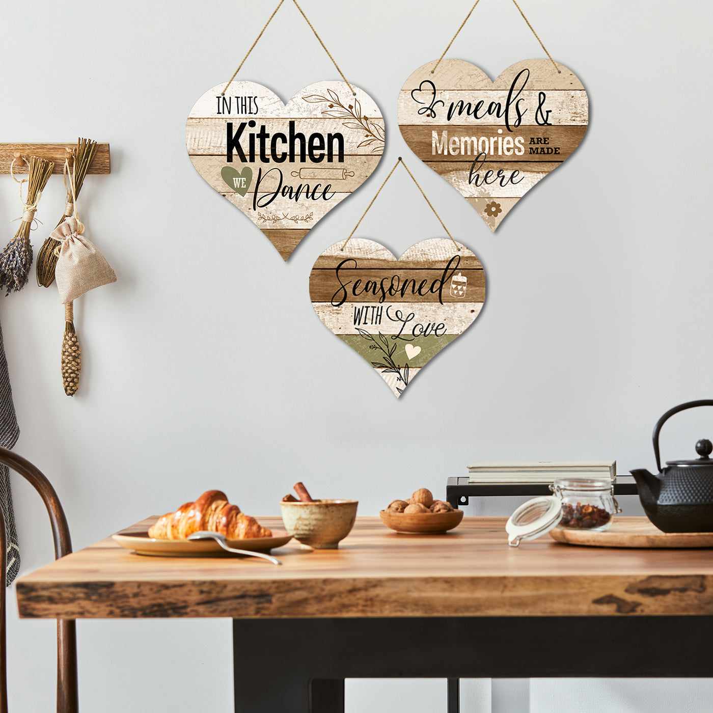 Kitchen Sign MDF Wood Wall Hanging for Kitchen and Restaurant Wall Decor-Kotart