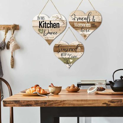 Kitchen Sign MDF Wood Wall Hanging for Kitchen and Restaurant Wall Decor-Kotart