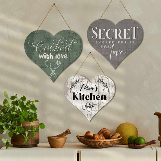 Kitchen Sign MDF Wood Wall Hanging for Kitchen and Restaurant Wall Decor-Kotart