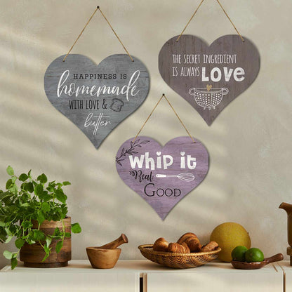 Kitchen Sign MDF Wood Wall Hanging for Kitchen and Restaurant Wall Decor-Kotart