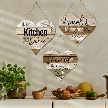 Kitchen Sign MDF Wood Wall Hanging for Kitchen and Restaurant Wall Decor-Kotart