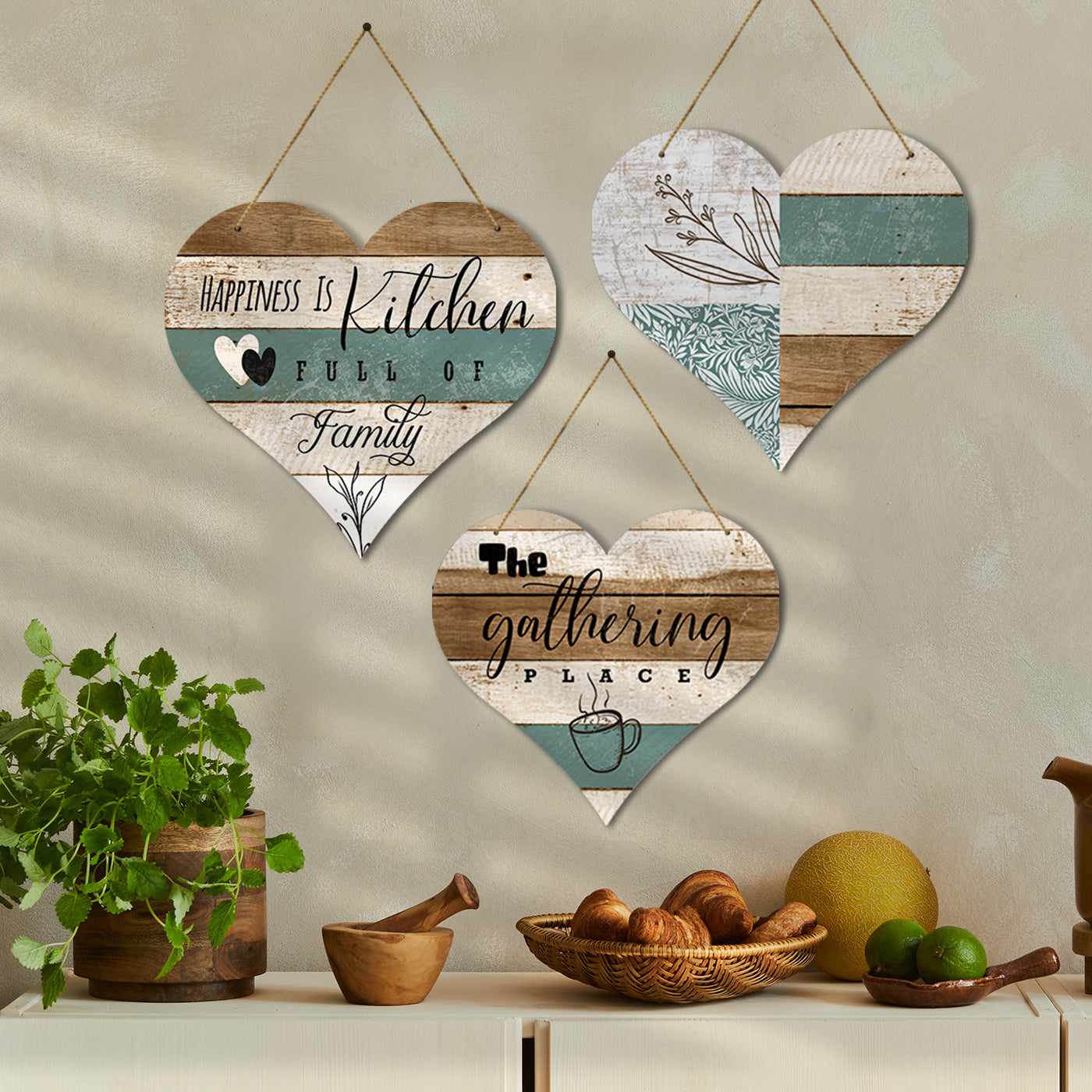 Kitchen Sign MDF Wood Wall Hanging for Kitchen and Restaurant Wall Decor-Kotart