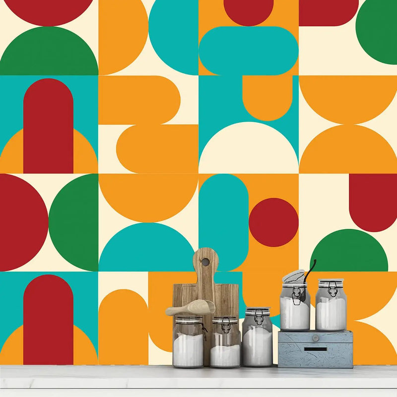 Kotart – Graphic Printed Decorative Wall Tile Stickers for Kitchen Bathroom Stairs – Self Adhesive Vinyl Tile Sticker ( 6 x 6 inch, Pack of 30 )-Kotart