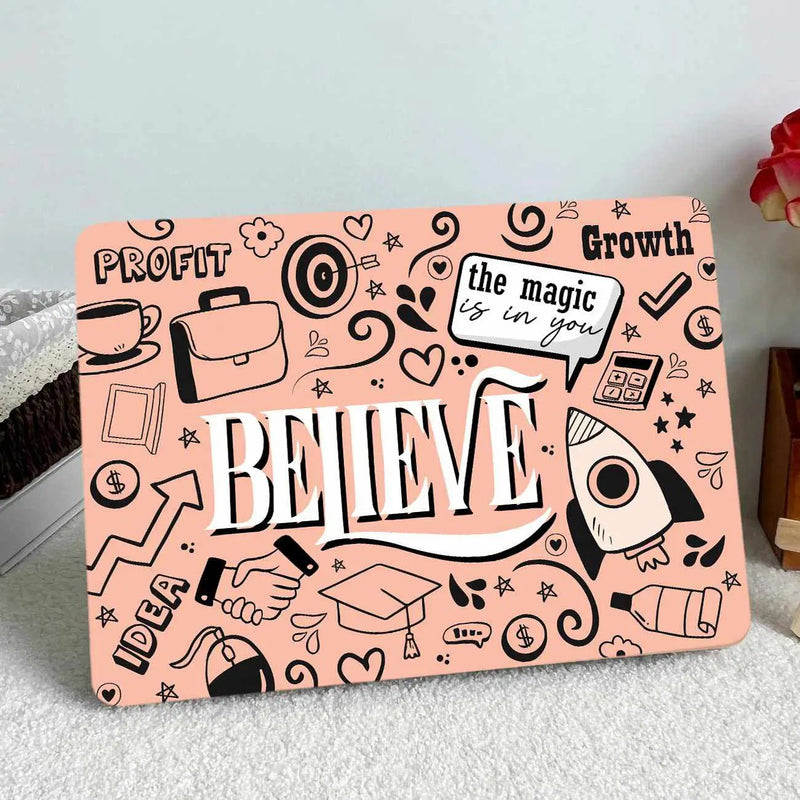 Kotart Graphic Printed Vinyl Laptop Skins for LG HP Acer Asus Dell Apple and All Laptop Upto 15.6 inch - Motivational Quotes Printed Self Adhesive Doodle Art Laptop Decals for All Laptops by Kotart store