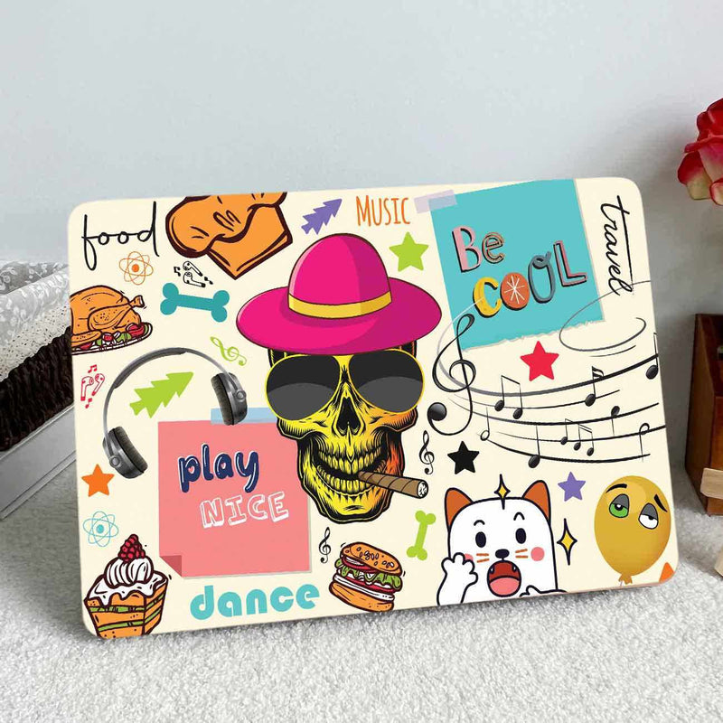 Kotart HD Printed Vinyl Laptop Skin for HP Dell Acer Asus Lenovo LG Apple and All Laptops Upto 15.6 Inch - Psychedelic Doodle Art Self Adhesive Laptop Stickers / Decals by Kotart store