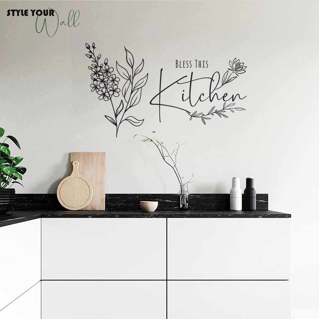 Kotart Kitchen Quotes Wall Stickers / Wall Decals - Wall Sticker for Kitchen - Coffee Quotes Sticker-Kotart