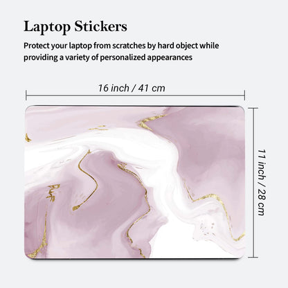 Kotart Laptop Skins Covers Upto 16 inch - No Residue Bubble Free Printed Laptop Vinyl Stickers - Removable HD Quality Marble Printed Sticker / Cover Stickers-Kotart