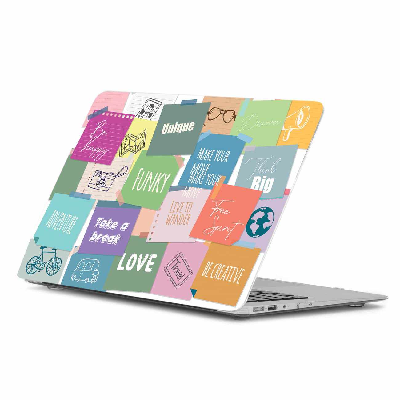Kotart Motivational Doodle Design Laptop Skins for All Laptops Upto 15.6  inch - Doodle Style HD Vinyl Printed Laptop Stickers for Acer Lenovo Dell