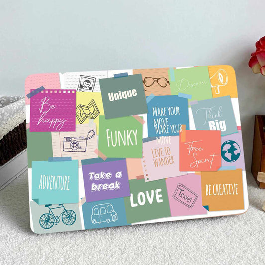 Kotart Motivational Doodle Design Laptop Skins for All Laptops Upto 15.6 inch - Doodle Style HD Vinyl Printed Laptop Stickers for Acer Lenovo Dell Apple Asus and All Laptops (Style03)-Kotart