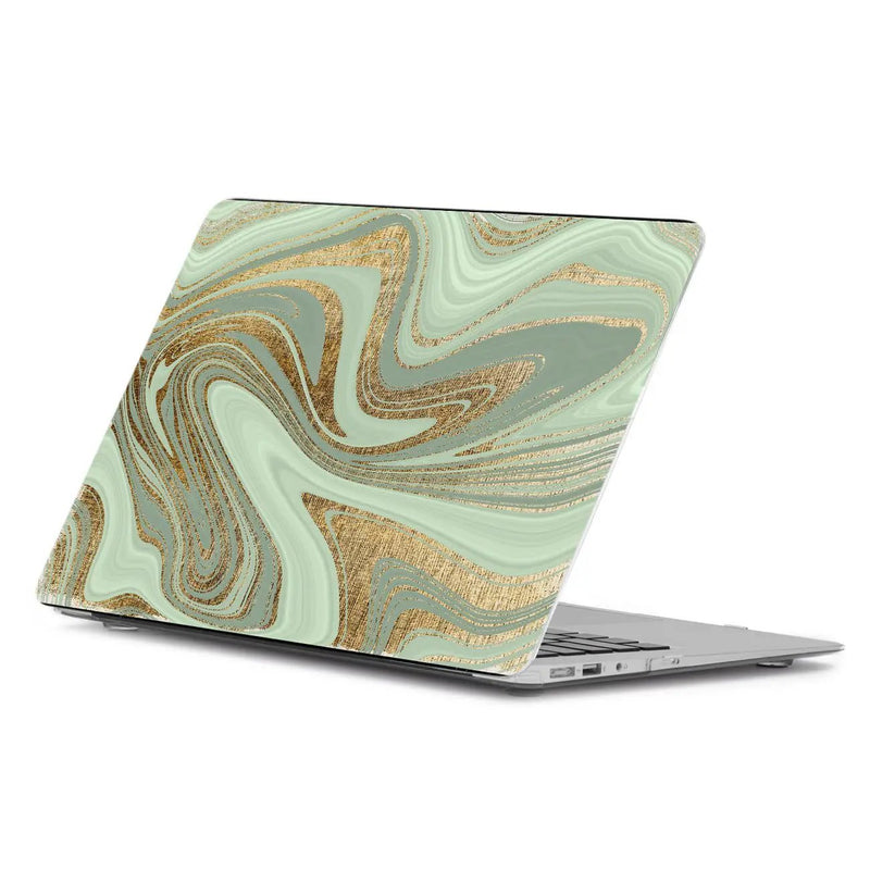 Kotarts Laptop Skins Covers Upto 15.6 inch - No Residue Bubble Free Printed Laptop Vinyl Stickers - Removable HD Quality Golden Marble Printed Sticker / Cover Stickers by Kotart store